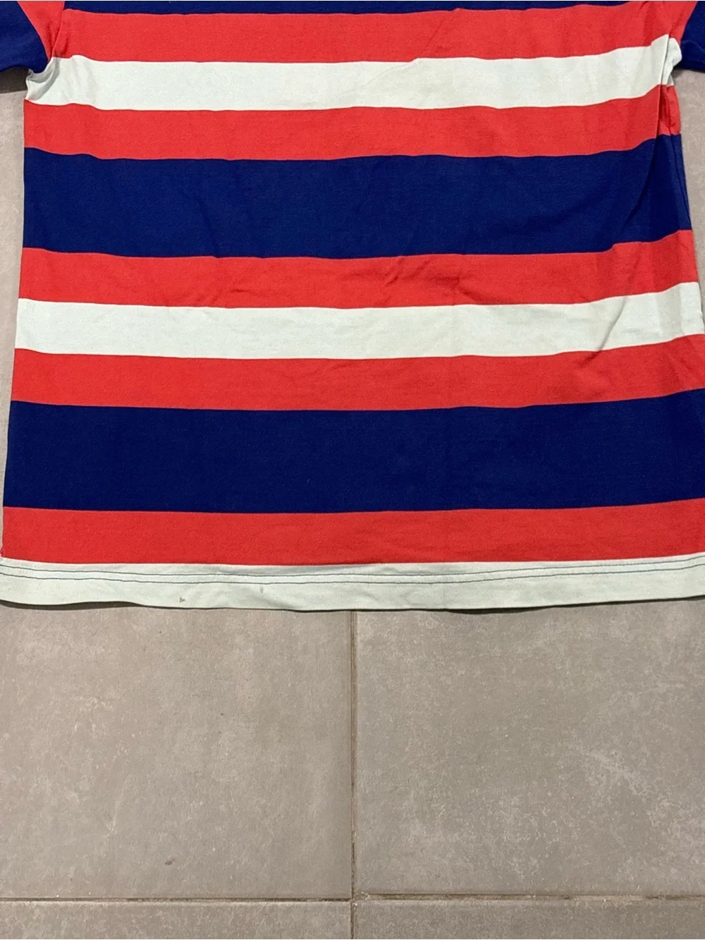 Jordan Red, White & Blue Striped Tee